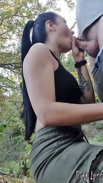 Hiking Vlogger Find a Cock to Suck - Selfie Blowjob