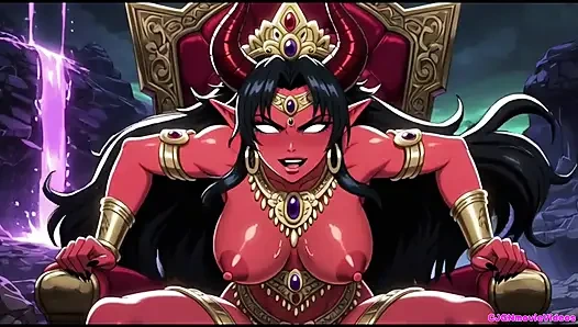 Демон-королева хочет возбужденную, Ai анимация