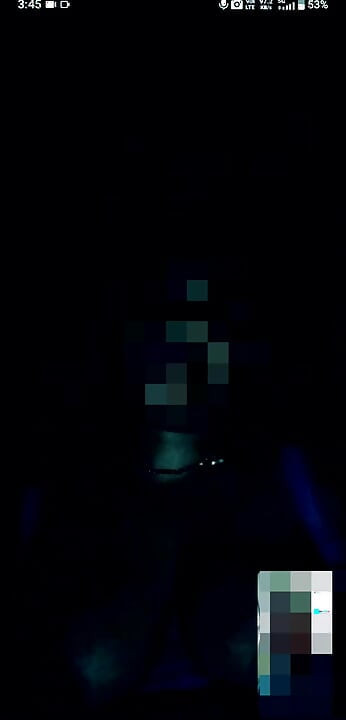 I saw it by video calling.