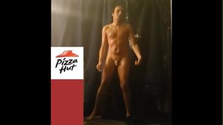 Annuncio di capanna per pizza nuda