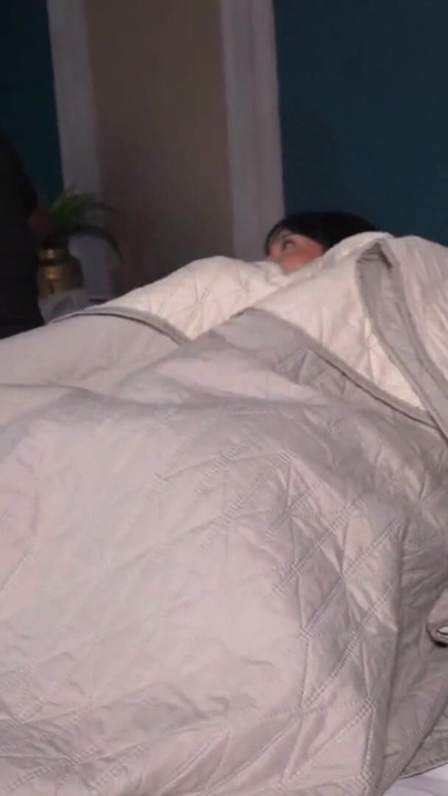 Hotel Bed - Stepsiblings Have Sex Without Their Stepfather Noticing | Clip 3