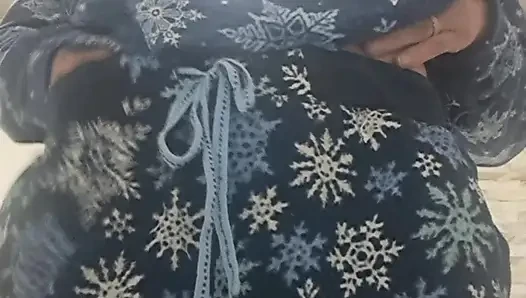 washing, the pussy with the hand to remove the dirt