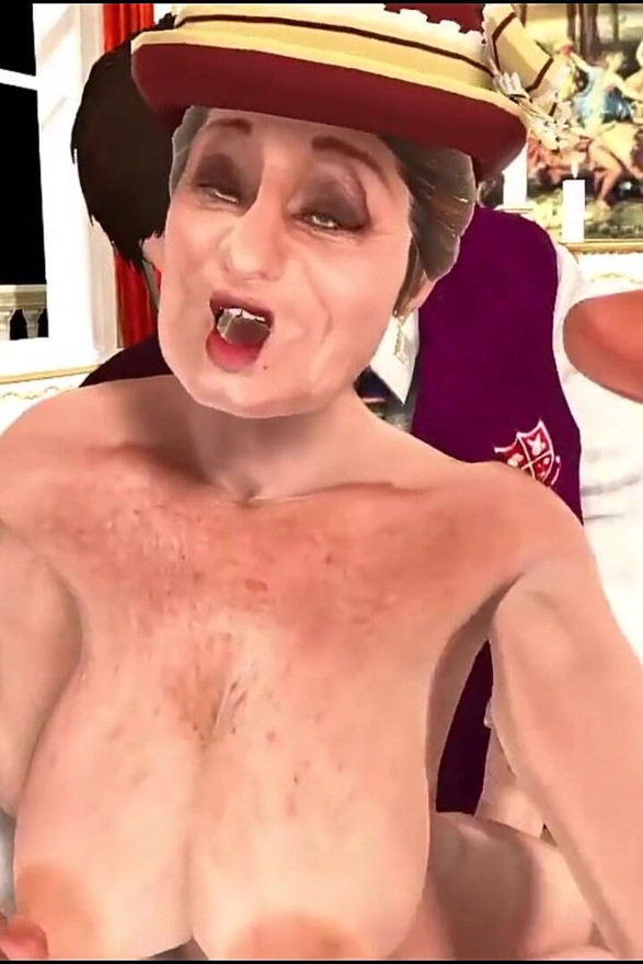 Aristocratic Granny 68 Yo Big Tits Fucking