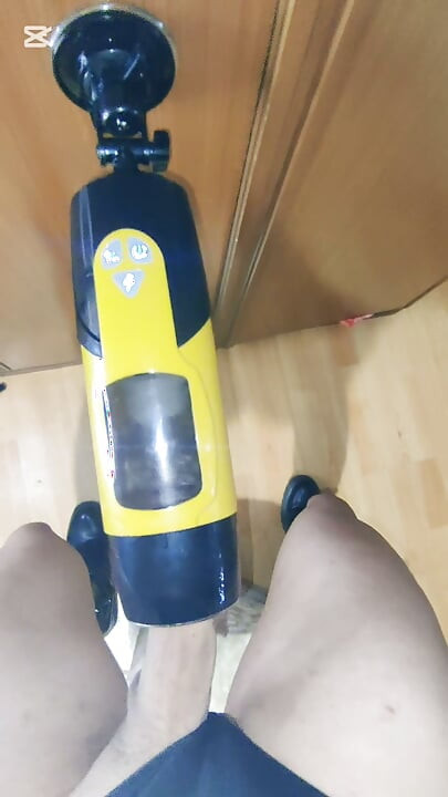 Beautiful trans has fun