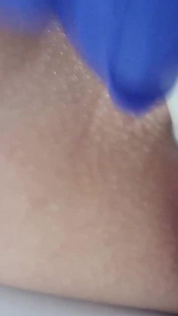 Captivating moment from "Juicy bare pussy and asshole widening at home..."