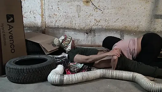 Nymphomaniac girl has sex with a broke ass bum on the street in New York City