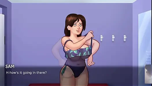 MILF STEP-MOM WAS SURPRISED! I FUCK HER IN SWIMSUIT! SUMMER TIME SAGA