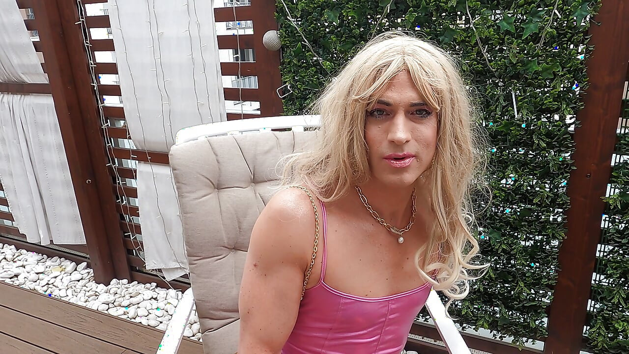 Trixy Is Playing Adult Games at Outside