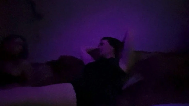 man licks girl's soles in front of his gf