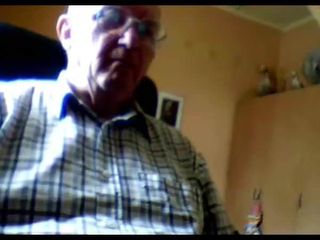 Gandpa stroke na webcam