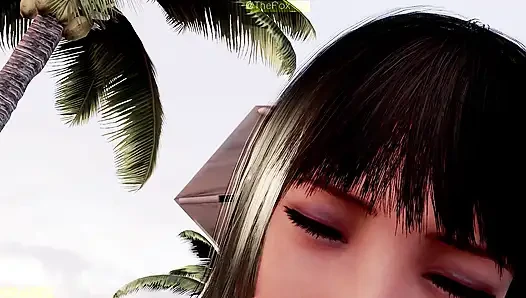 Final Fantasy XV FF15 - групповой секс на пляжной вечеринке 2024, полная цветная оценки WM (без звука) от LazyProcrast Animation 3D хентай