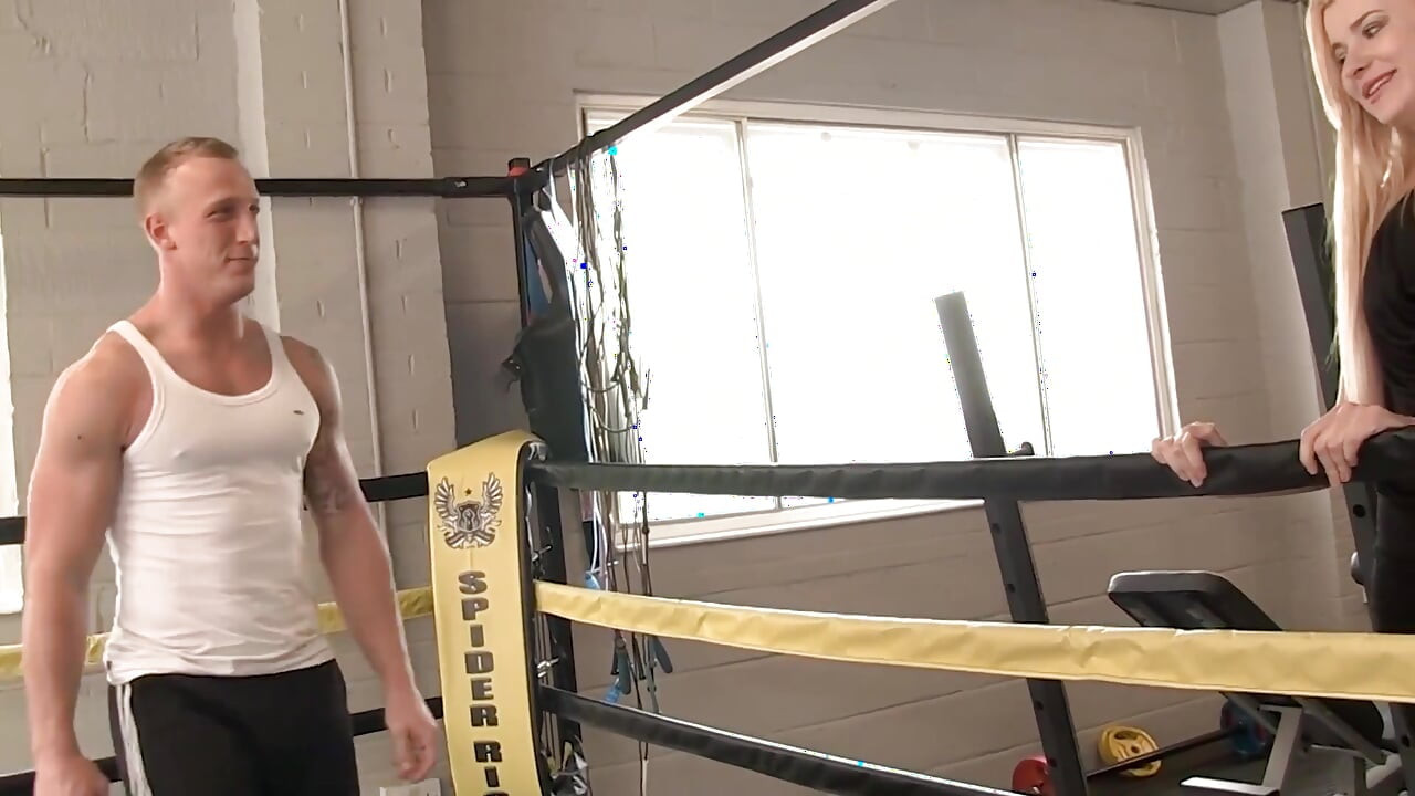 Pervert Babes Scene-3 small Titted Blonde Charlyse Angel Fucked in the Gym by Her Trainer