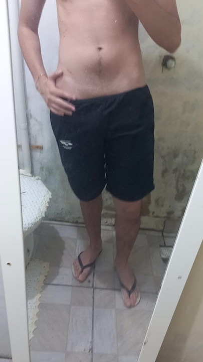 mysterious boy keeps a secret in his pants
