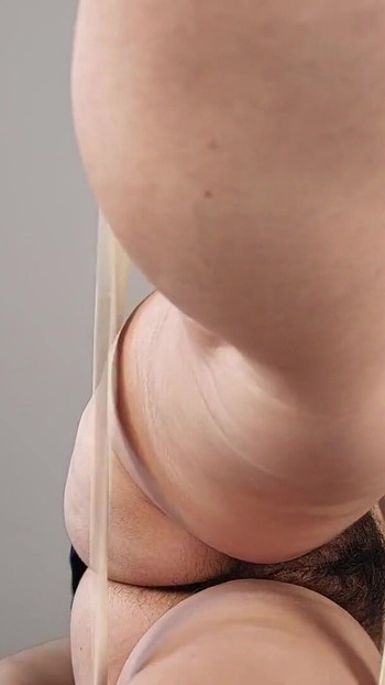 Epic moment from "Amateur mom gives herself a vibrator massage. Brunette pussy hair, big tits, big ass."