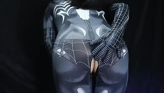 Spider-Man's Cosplayer wird ein bösewicht sein, und seine muschi ist wirklich nass, Bokep Indo viral