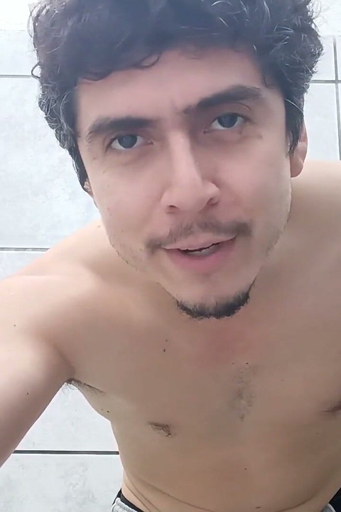 Handsome Man Powerful Cumshot