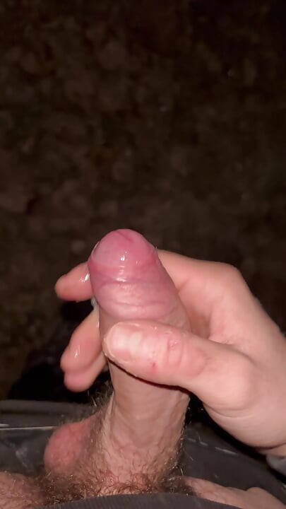 I masturbate in the forest at night