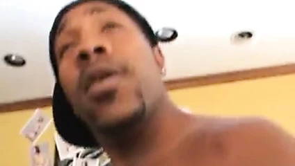 Black guy picks up small breasted blonde for sex