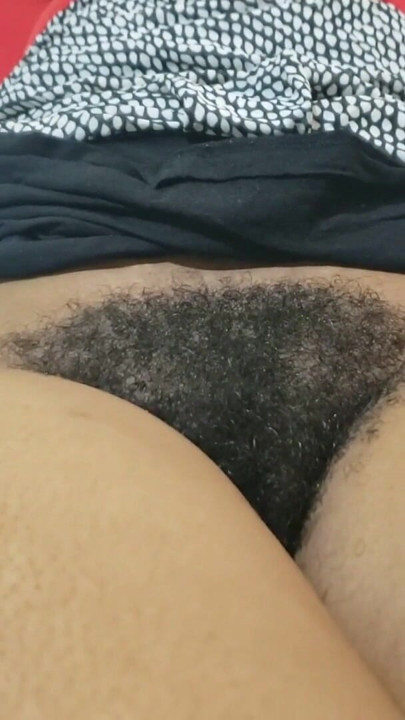 Sexy MILF showing her Dark hairy pussy | Clip 1
