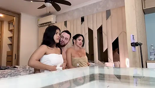 За кулисами с Camila Henao, Stella Osorio и Andres Acosta