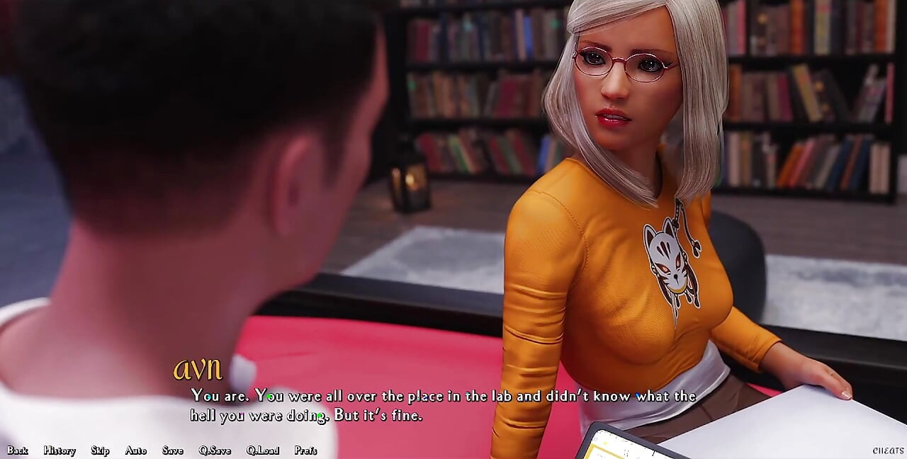 Sendo uma Dik - garota nerd virgem não percebeu que sua calcinha estava mostrando