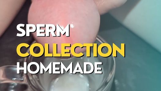 Colección de esperma en compilación casera de beber
