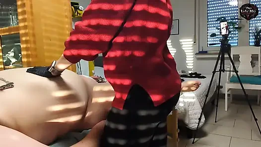 DomLadyMia-SlaveOfM Red welts for the slave part 7