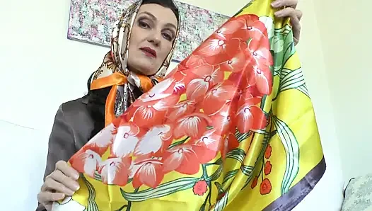 Exciting Satin Scarf Games! Lady Victoria Valente