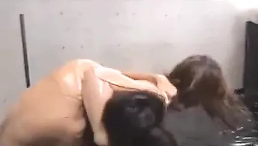 sexy oil wrestling