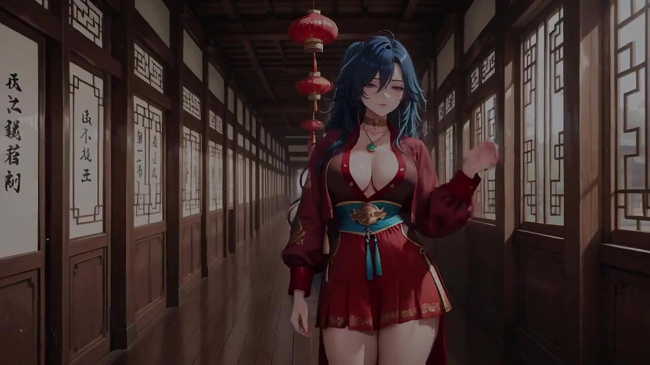 ¡Samurai de pelo azul! Servicio en el Bamboo Grove. ¿Qué secretos esconden bajo esa kimono de alta hendidura?