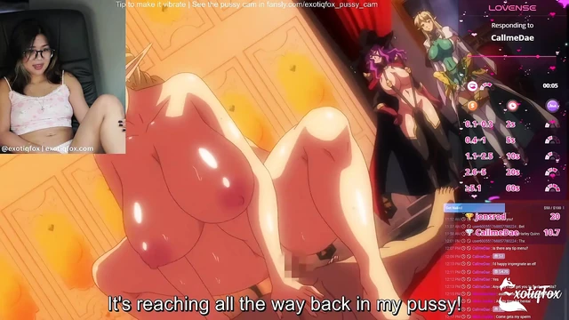 Sexy Cute Streamer Gamer Girl Plays Femdom Game Lost in Succubi and Masturbates
