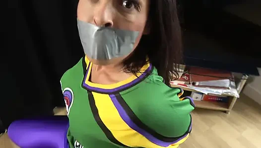 Latina in: Hockey Team Member Taped up to a Chair and Tape Gagged! (4k)