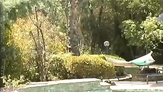 Young blonde bitch fucked outdoor