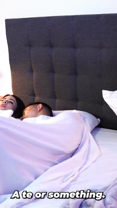 Memorable moment from "Stepson shares a bed with his stepmother and manages to fulfill his fantasy without being seen"