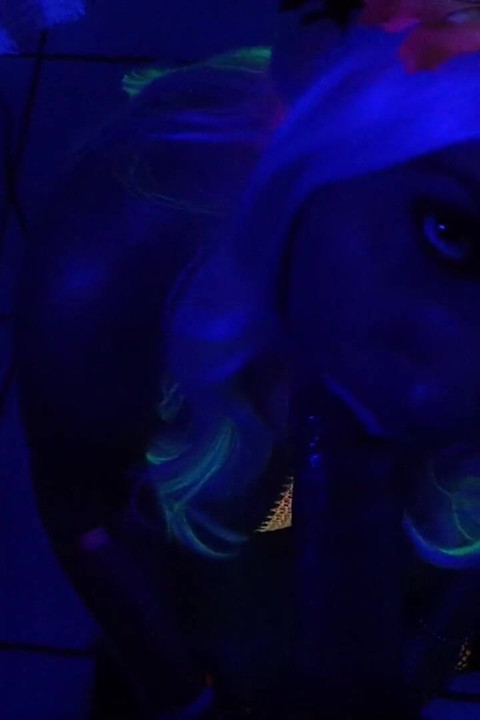 Black Light Cock Sucking