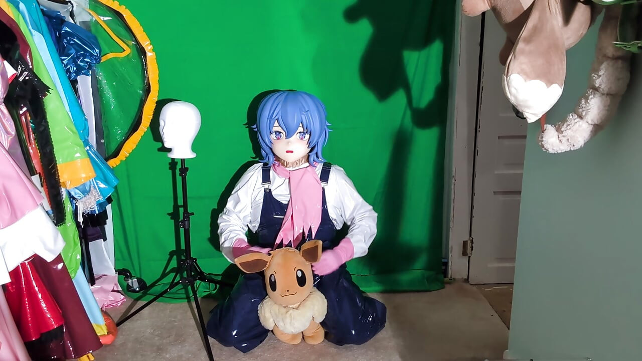 PVC Kigurumi Cosplayer Gardener Outfit Vibrator Play