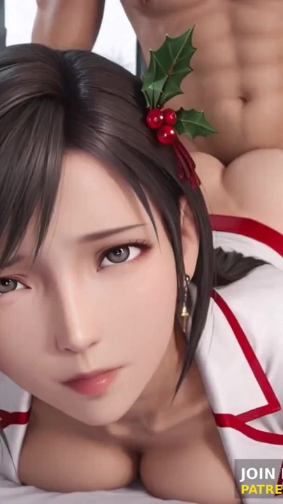 3D Animation: Nurse Tifa Can't Wait for Christmas - Your Special Holiday Checkup POV Uncensored Hentai | Clip 1