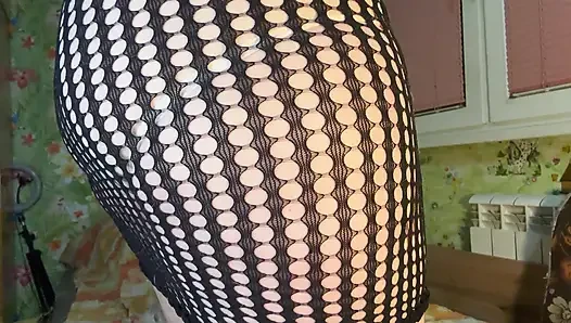 Try on my new peach transparent panty JOI dirty talk pussy spread
