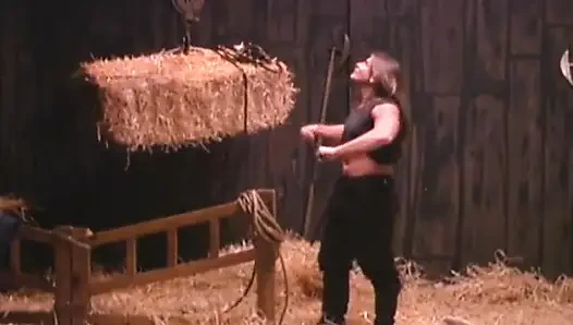 MILF Pounded Rough in Hay Barn Pussy Stretched Wide