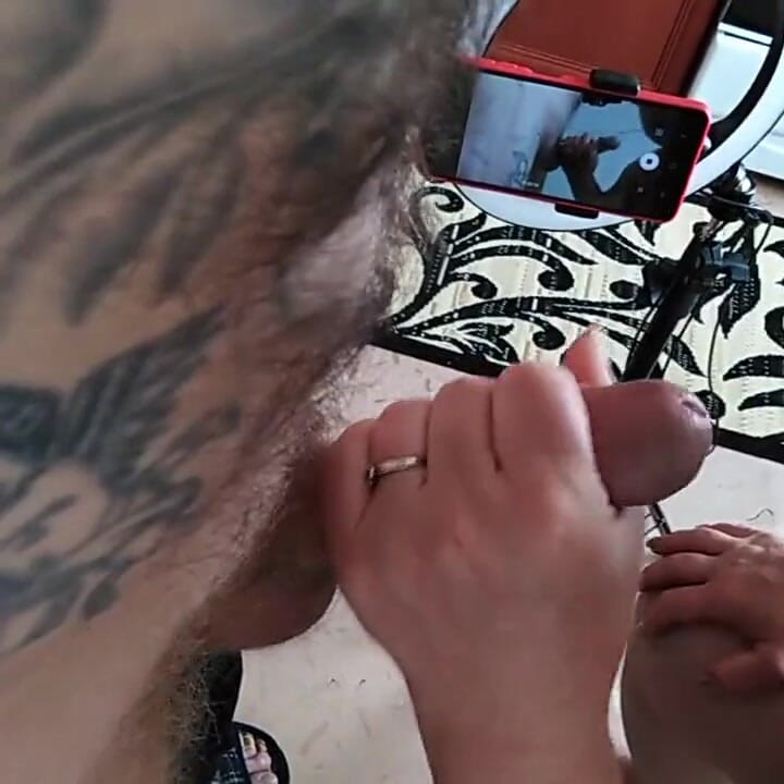 I fill the fat woman's mouth with cum after a blowjob 3