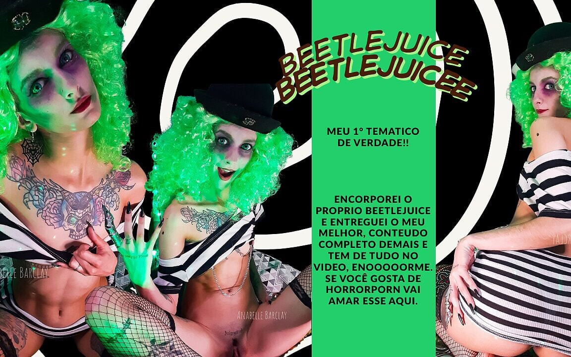 Beetlejuice jest podekscytowany i chce się dobrze bawić.