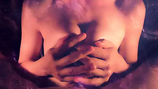 Tremendous Renlentless Sensual soft Armpit fuck Boobs Massages Stiff Cock till Tits job warm cum slowmotion