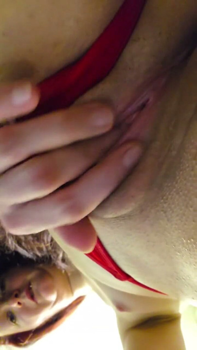 Nympho girl Ana Liz secretly sticks a red candle in her hungry asshole and fingers her wet pussy... | Clip 1