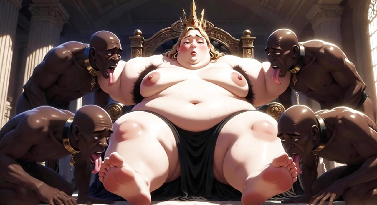 Ssbbw nữ hoàng tôn thờ cơ thể - nô lệ liếm toàn bộ cơ thể của cô ấy để đạt cực khoái