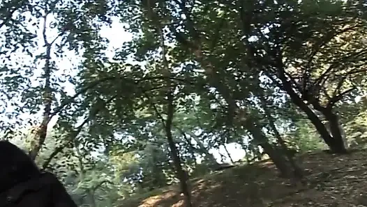 Ateşli ve seksi orta yaşlı seksi kadın parkın bankında amını parmaklıyor