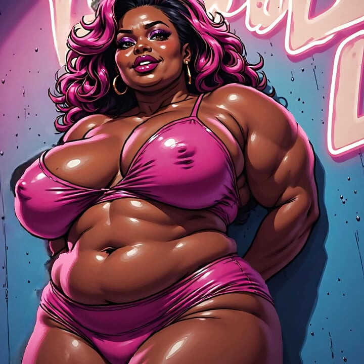 BBW Thick Black Women 3D