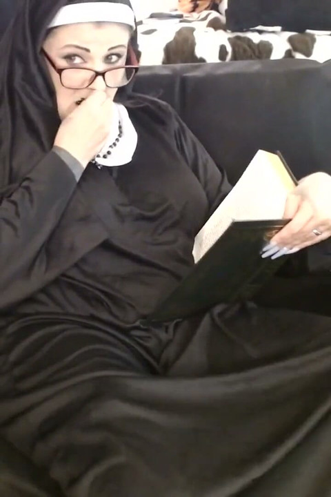 Nun Dildo Fucking in Bible Study