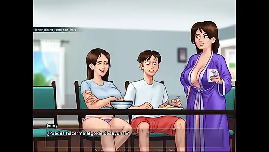 Pregnant stepmom has too much desire for sex and so does my stepsister - summertime saga