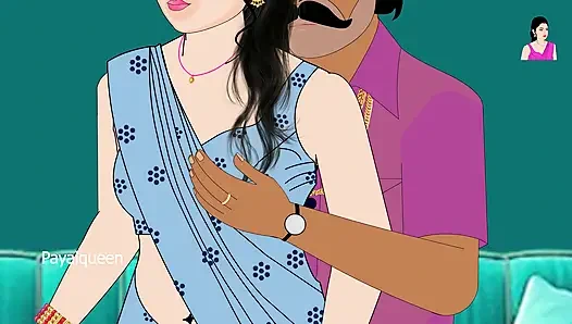 Maid Payal Bhabhi fucked by old boss