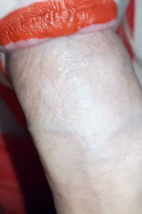 Red blowjob queen, sucking cock for halloween, watch to the end, who showed up ......
